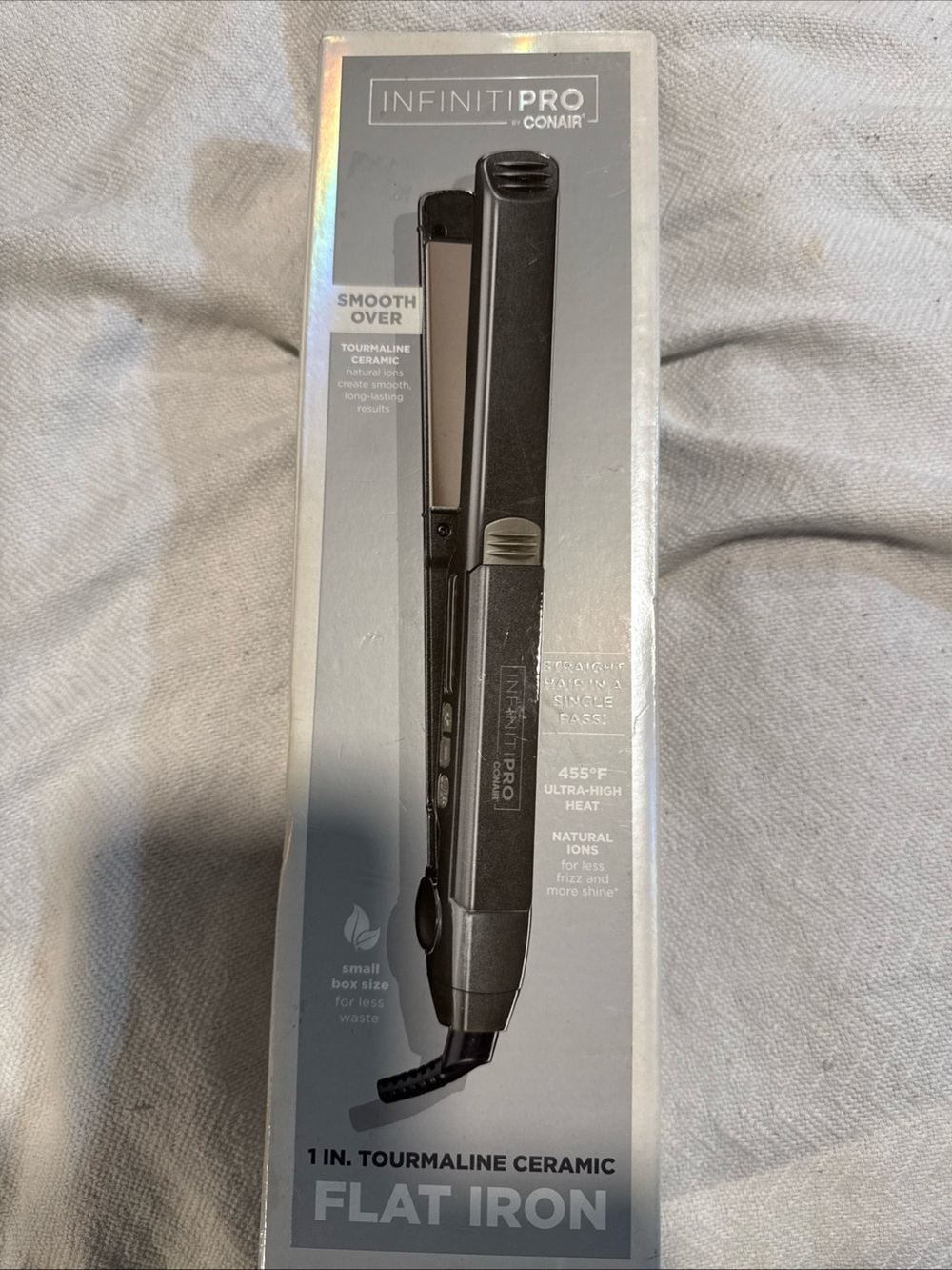 InfinitiPRO by Conair 1" Tourmaline Ceramic Flat Iron - Black